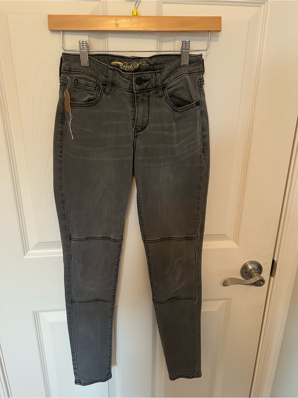 Old Navy Charcoal Grey Skinny Moto Jeans size 2